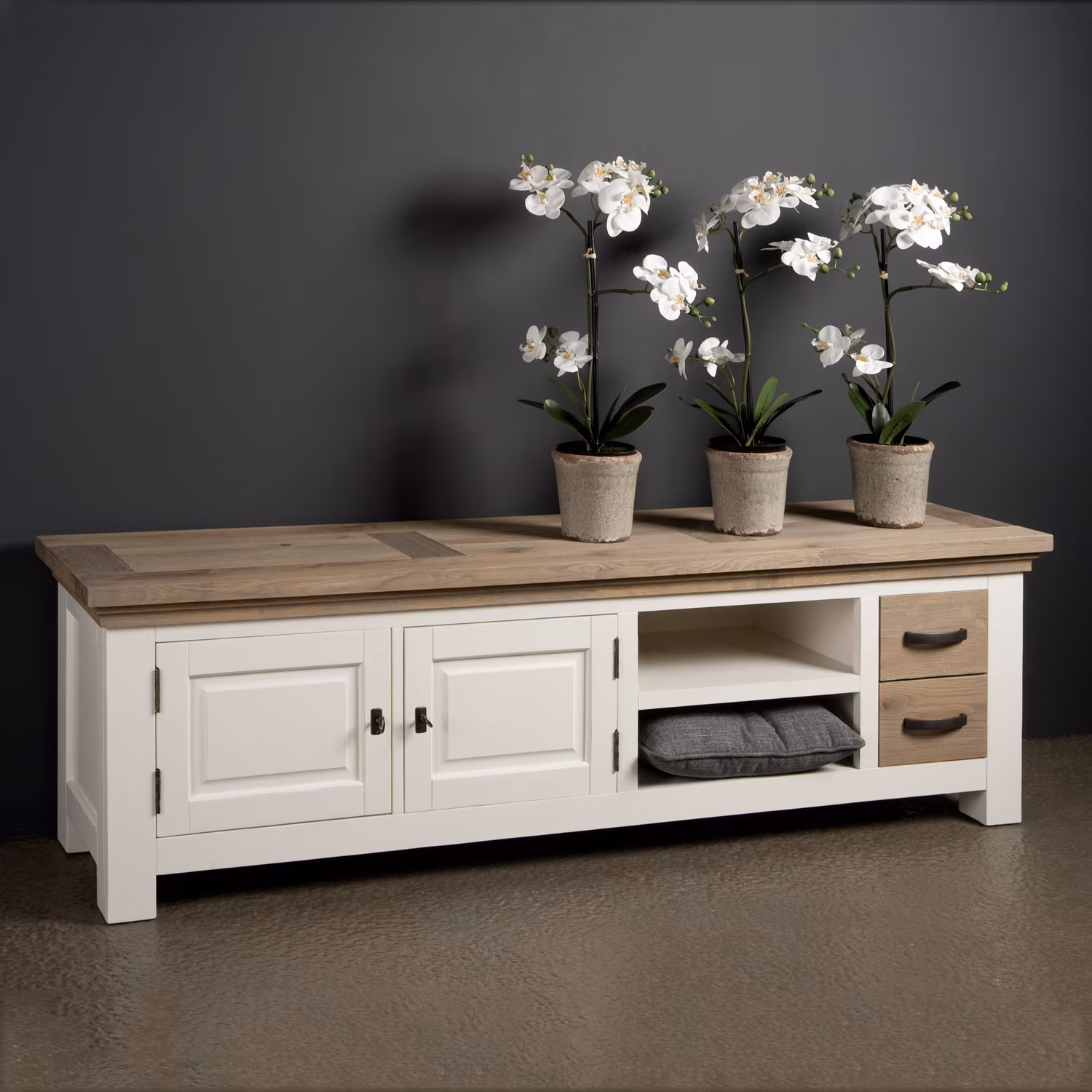 Tower Living TV-meubel 'Parma' 190 cm, kleur wit