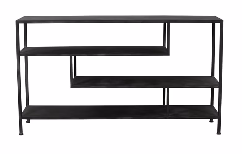 Light & Living Sidetable 'Ylaya' 140cm, kleur Antiek Zwart