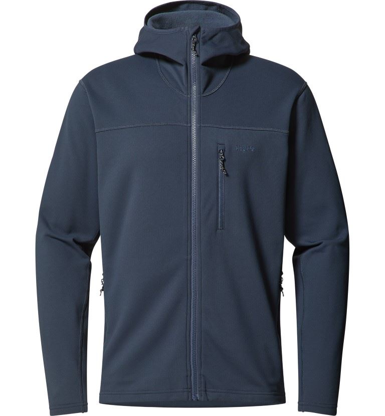 Haglofs Rosson Mid Hood Fleece Heren Tarn Blue L
