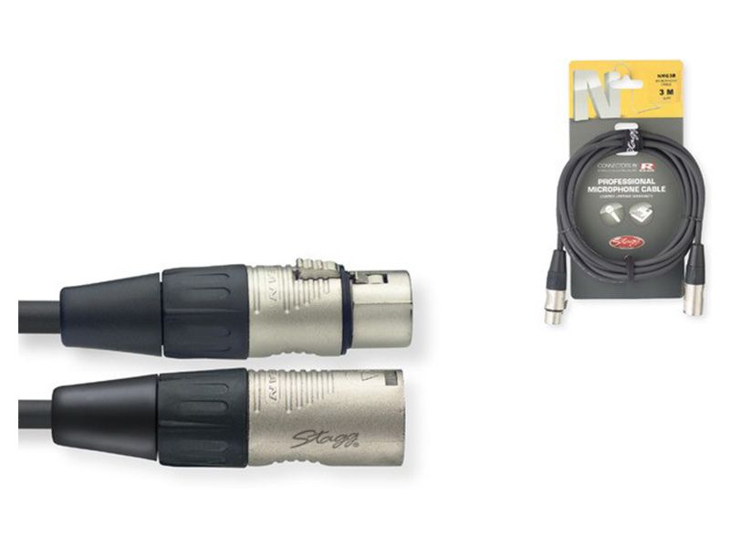 Stagg NMC3R 3 Meter XLR REAN