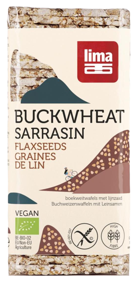 Boekweitwafels lijnzaad bio 130 Gram