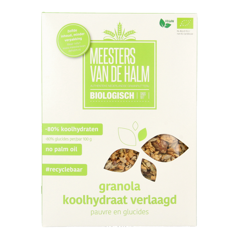 Granola koolhydraat verlaagd bio 350 Gram
