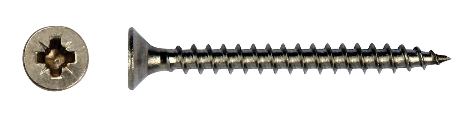 Spaanplaatschroef rvs dia. 4,0x40 mm Pozidrive Tuindeco - Tuindeco