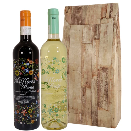 Wijngeschenk Milflores rode en witte wijn