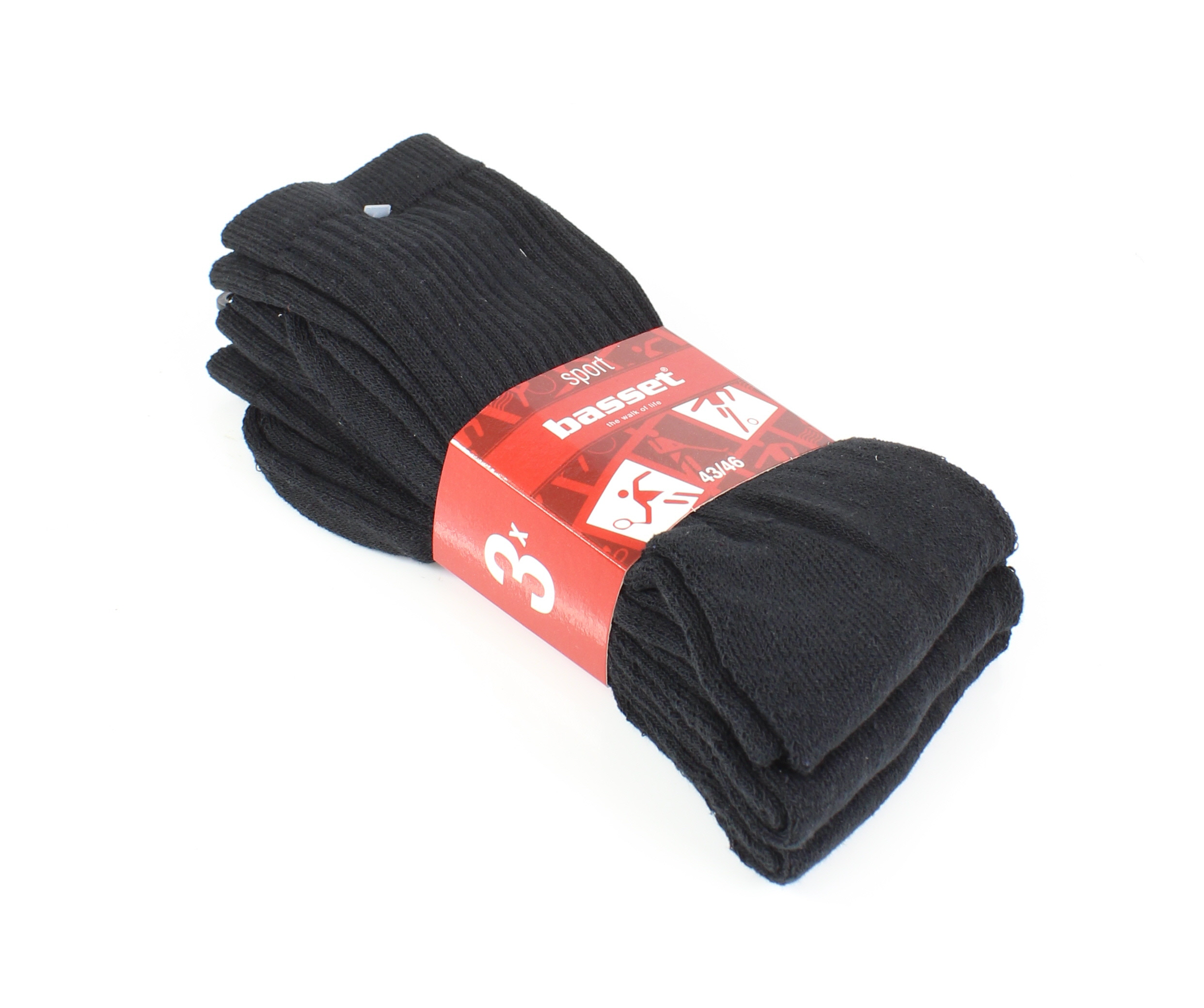 BASSET Sportsokken (3 Paar)