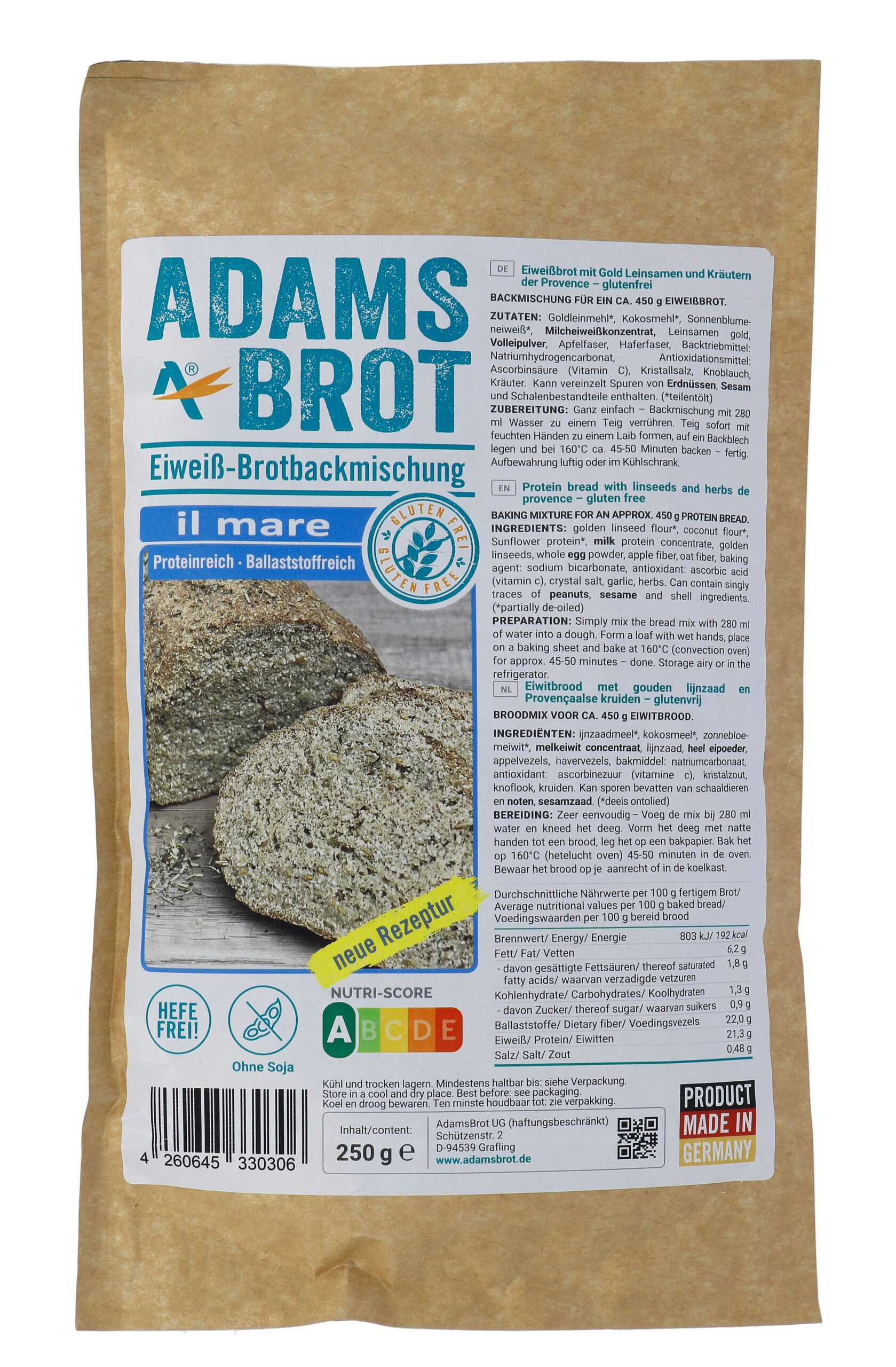 Adams Brot Broodmix il Mare