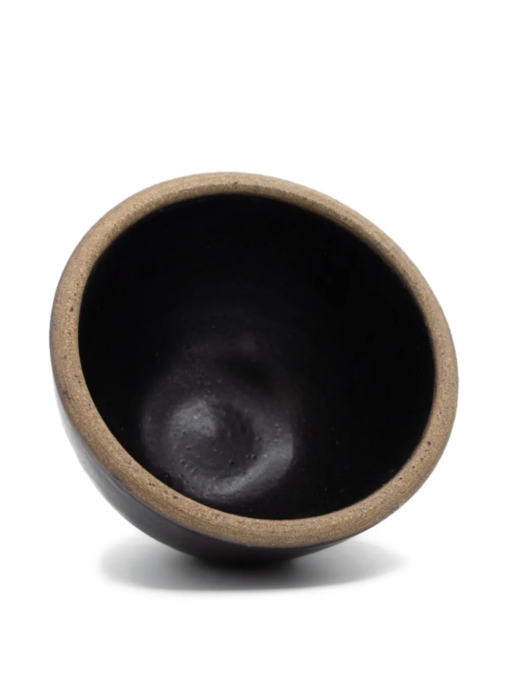 Incausa Grote Stoneware Smudge kom (11 cm) - Zwart