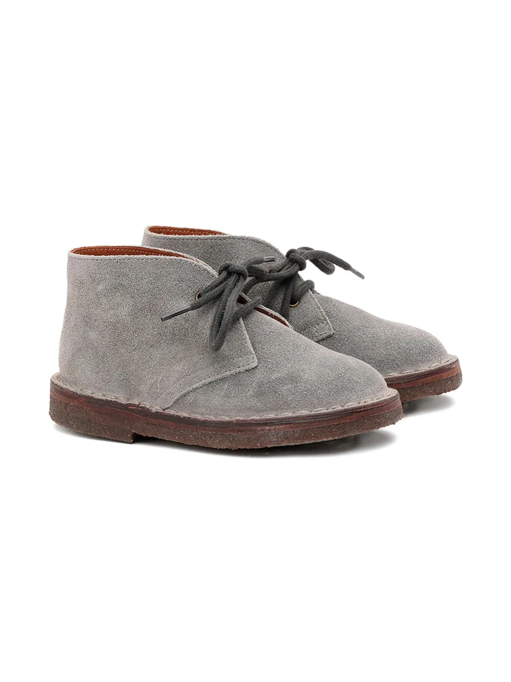 Pèpè Suède veterschoenen - Grijs