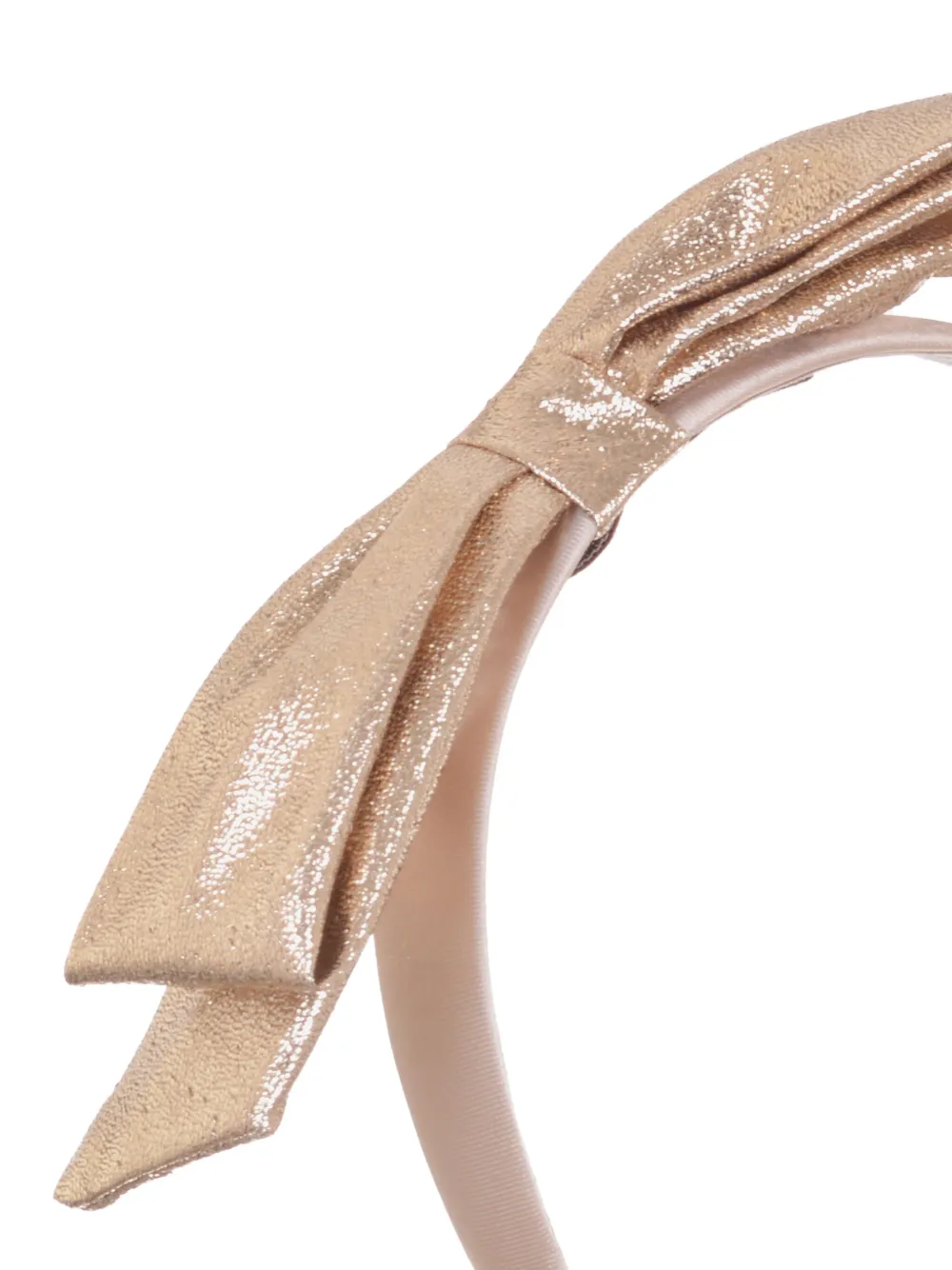 Hucklebones London Haarband met strik - Goud