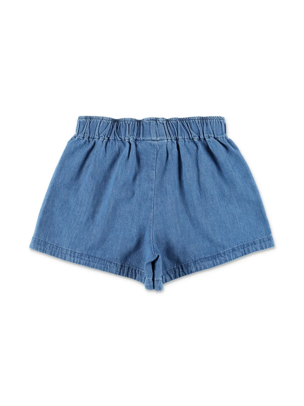 Mini Rodini Shorts met geborduurde muzieknoot - Blauw