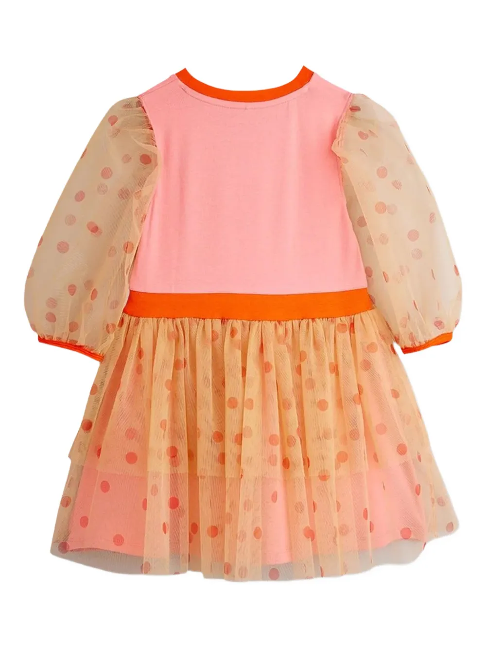 Mini Rodini Tulen jurk met stippen - Roze