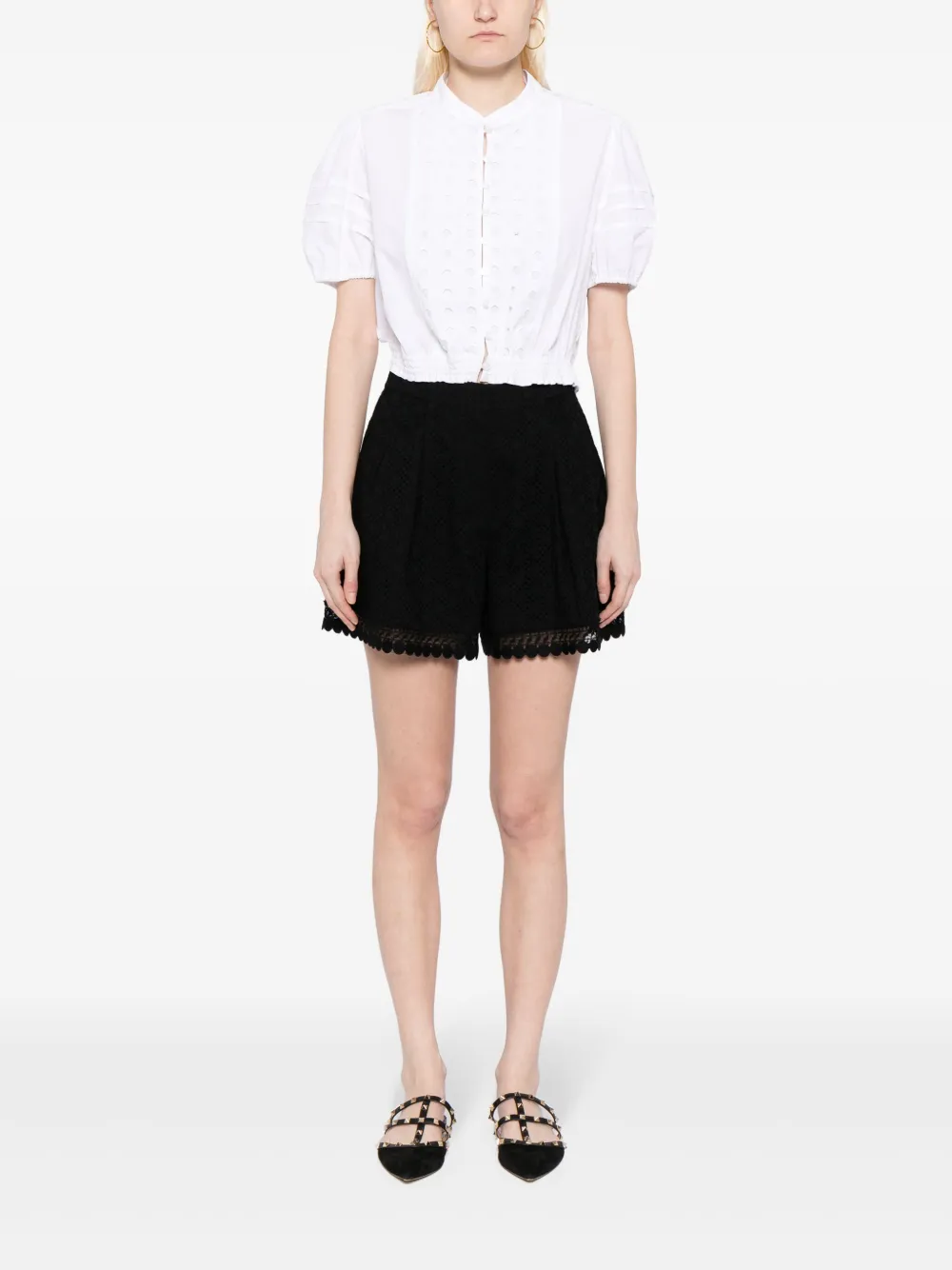 SHIATZY CHEN Shorts met print - Zwart