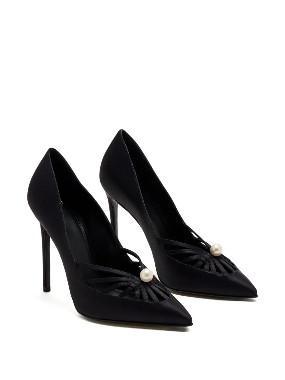 Alevì 110 mm Susi pumps met parels - Zwart