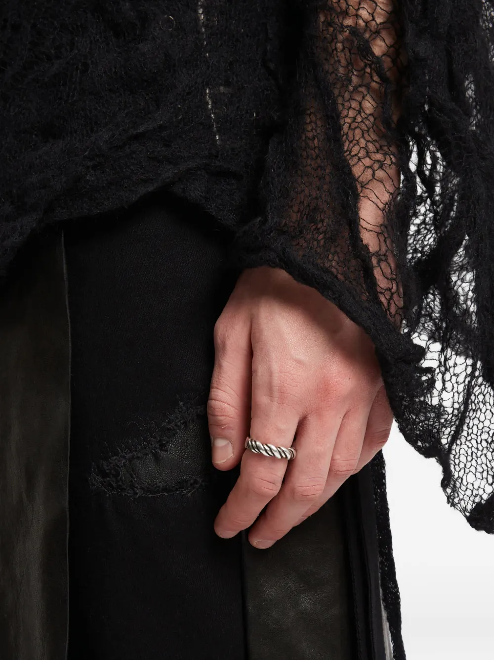 Ann Demeulemeester Bice Twisted ring - Zilver