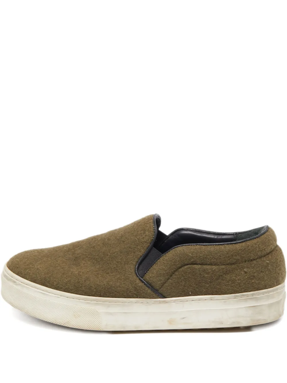 Celine Pre-Owned Wollen slip-on sneakers - Groen