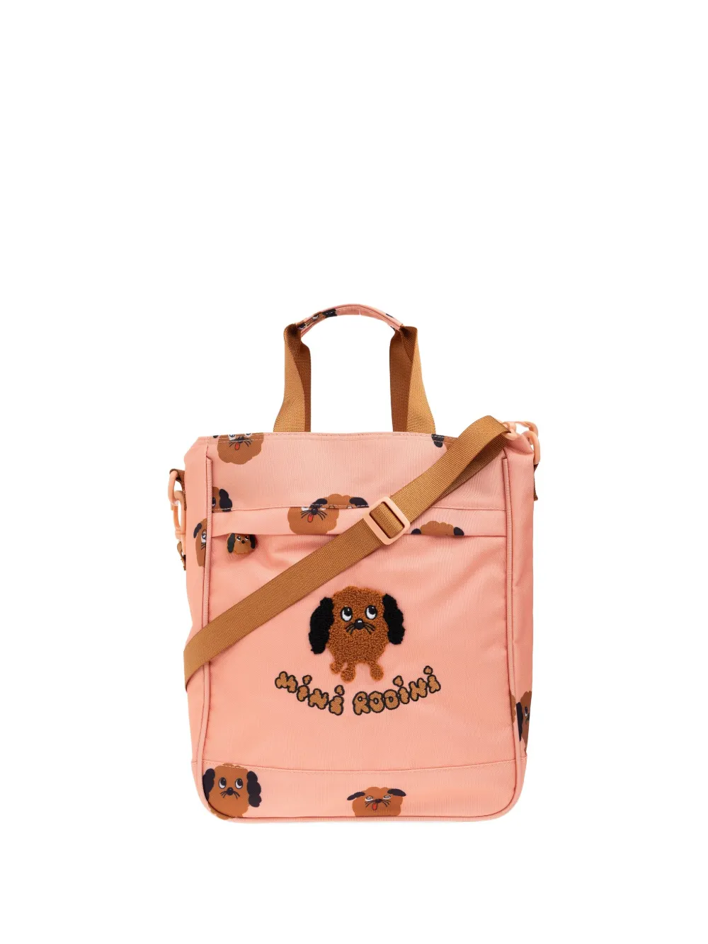 Mini Rodini Doggies schoudertas met print - Roze