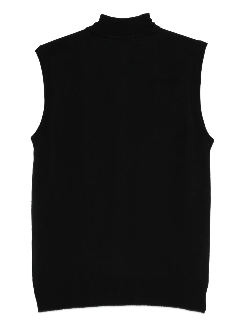ALPHA STUDIO Gilet met rits - Zwart