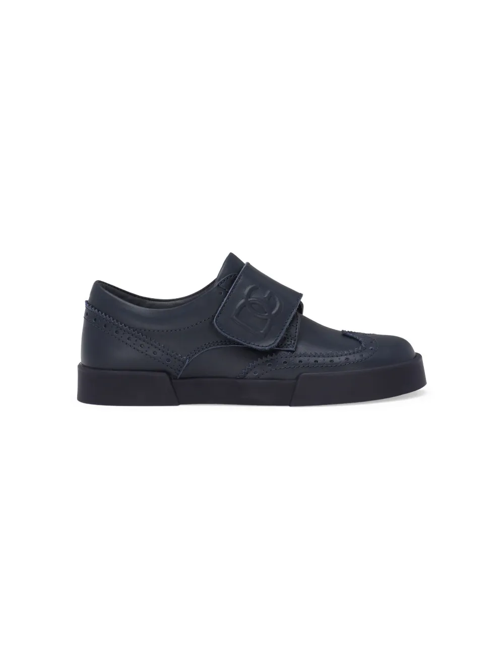 Dolce & Gabbana Kids DG leren brogues - Blauw