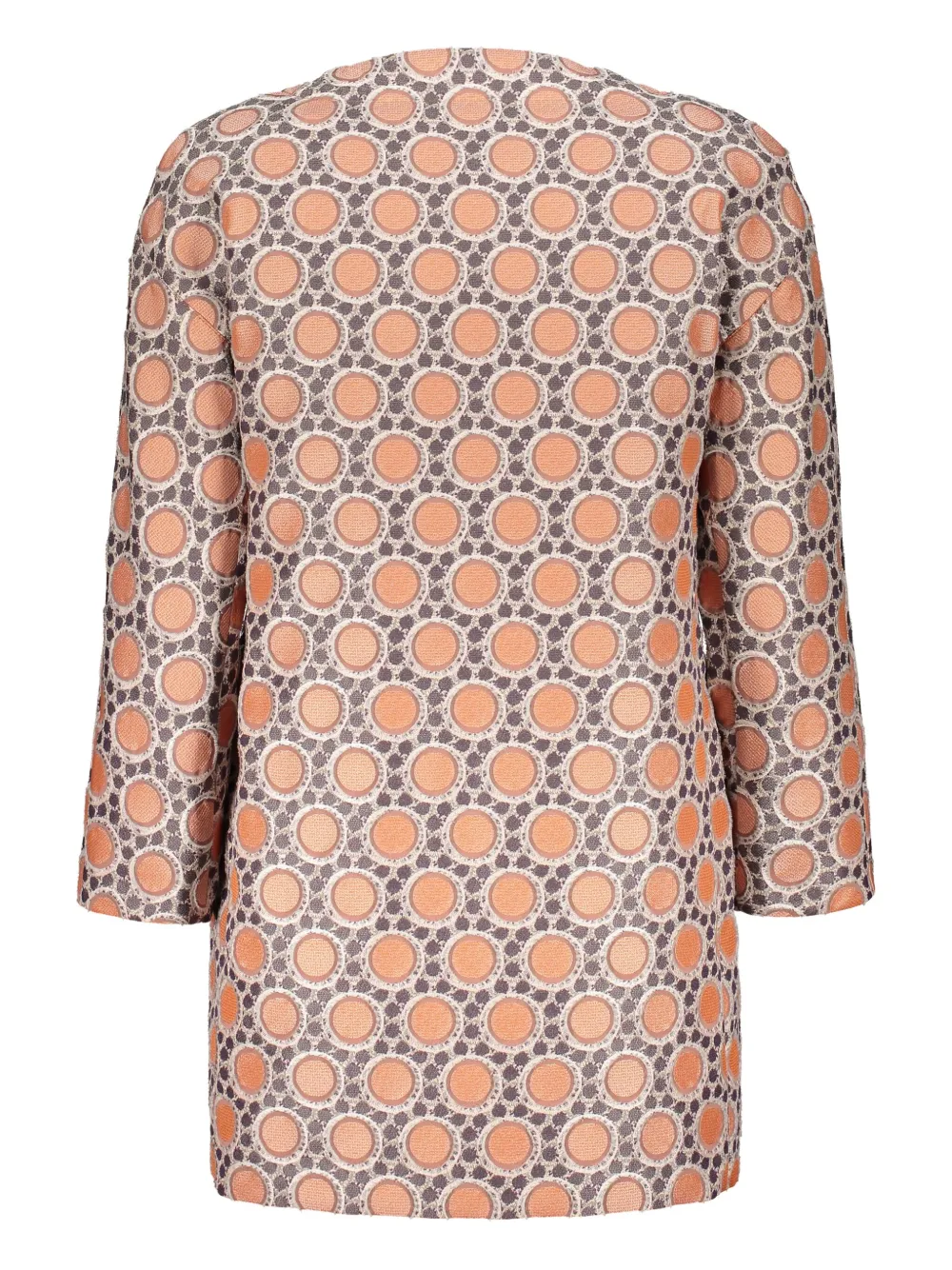 Moorer Trainingsjack met geometrisch patroon - Grijs