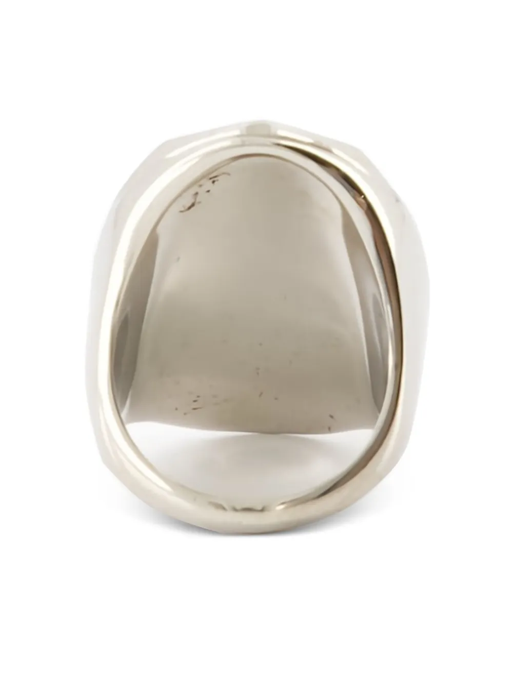 Alexander McQueen Ring met facet - Zilver