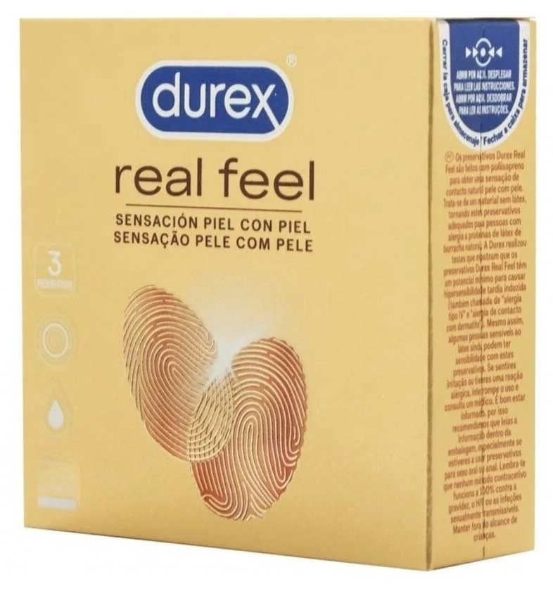 Durex Nude (Real Feel) Latexvrije Condooms 3 stuks