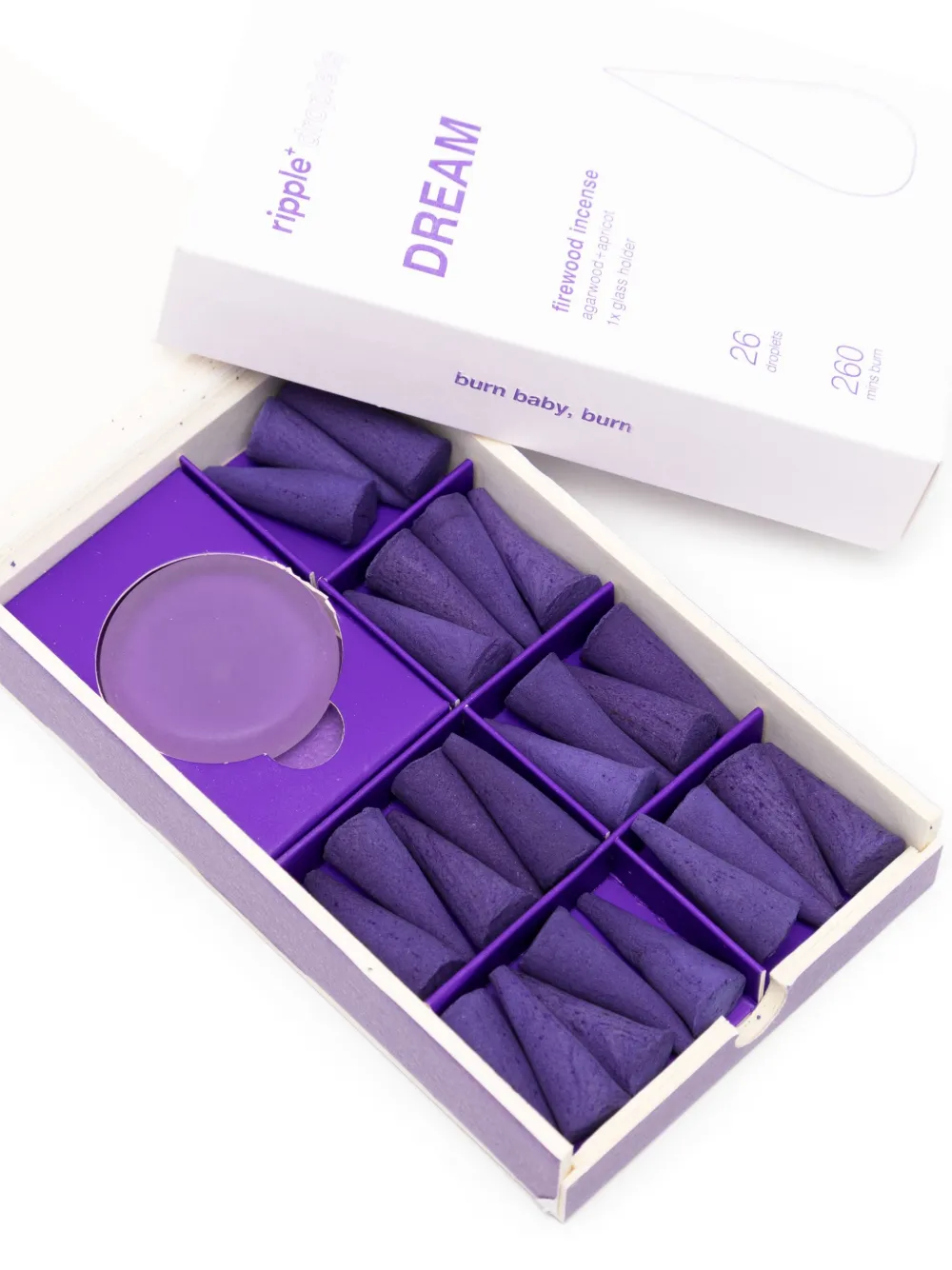 Ripple+ Wierook druppels (verpakking van 26) - Paars