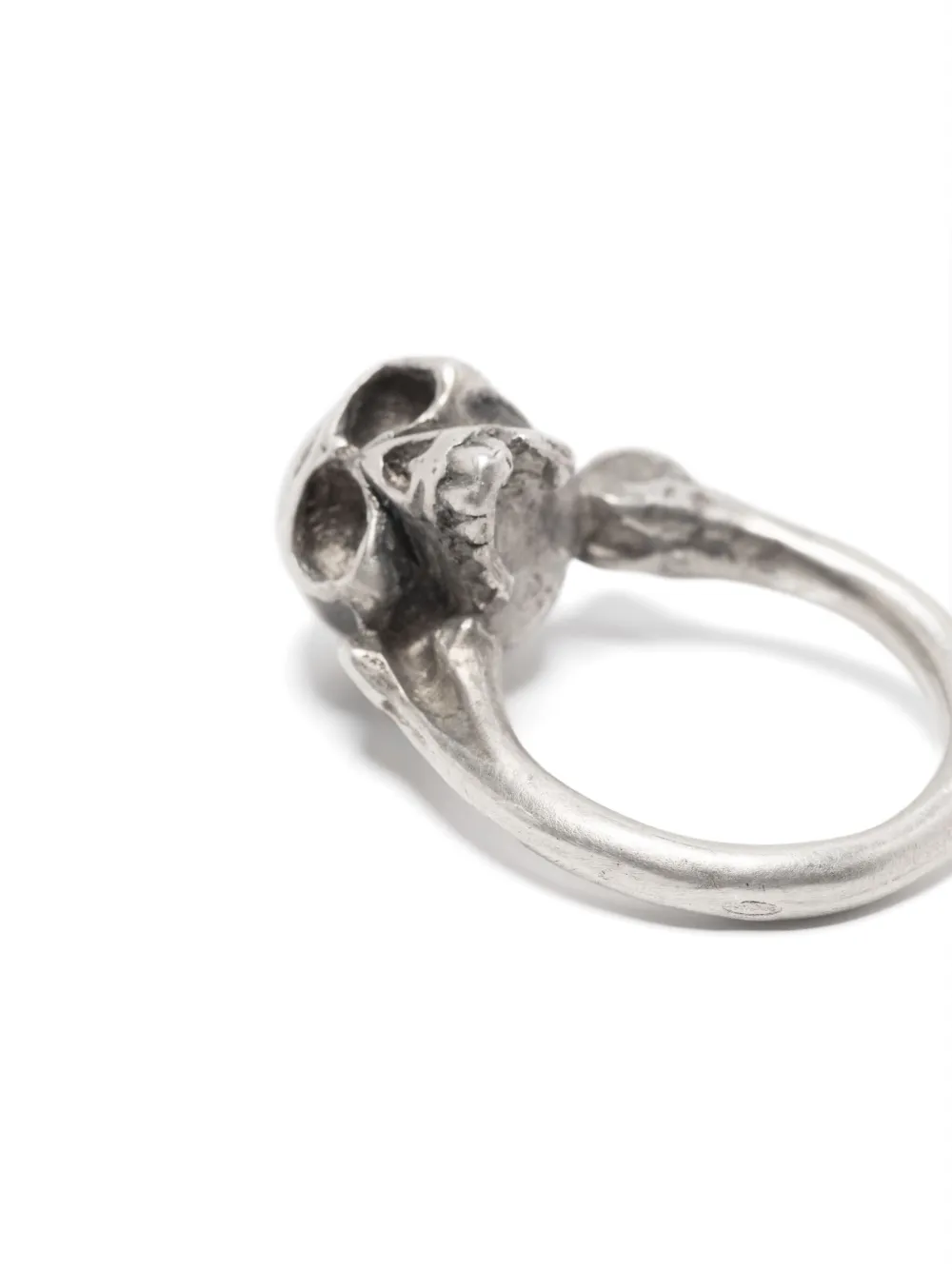 WERKSTATT:MÜNCHEN Ring met doodskop - Zilver