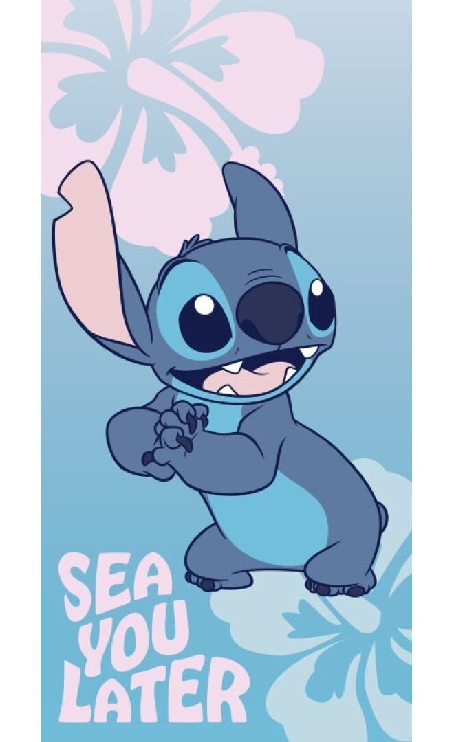 Stitch See You Later strandlaken 70 x 140 cm polyester