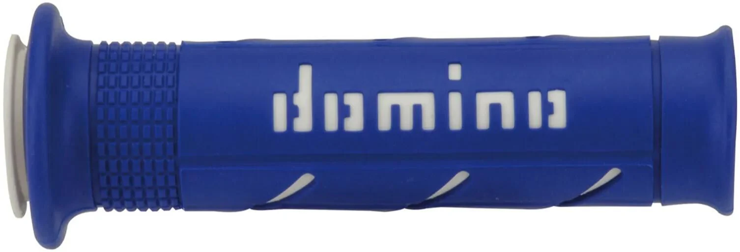 Domino rubber handvat "a250" rubber grip a250 bl/we 120/125mm open