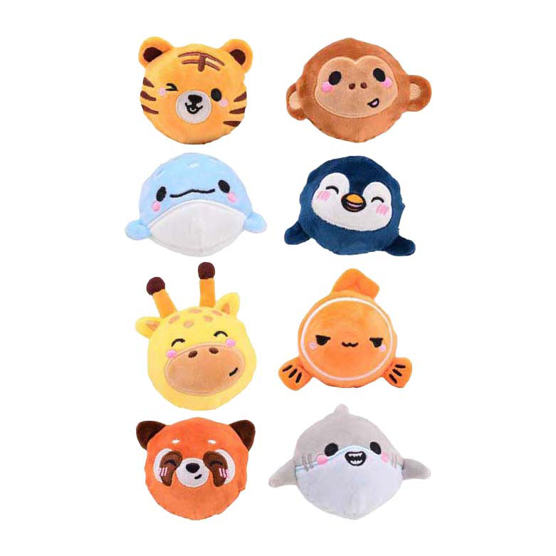 Johntoy Stuiterbal pluchen dier (8 assorti)