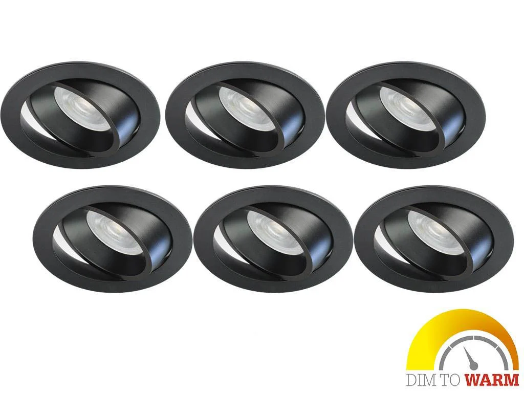 Philips Set van 6 Moderne LED inbouwspot 3,7 Watt , Dim to Warm