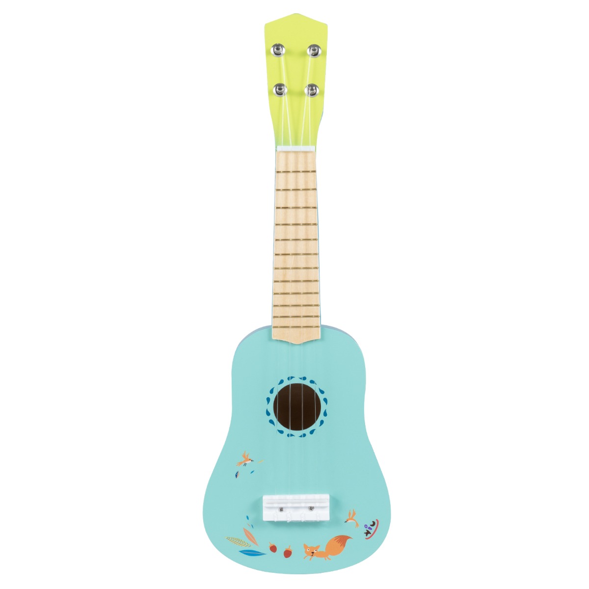 Ukelele Gitaar voor Kinderen Mini-ukelele met 4 Snaren en Lindehouten Body voor Kinderen Vanaf 3 Jaar