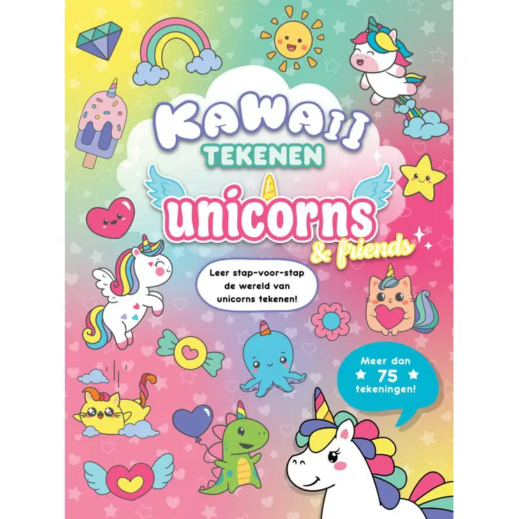 Kawaii tekenen unicorns & friends (Paperback)