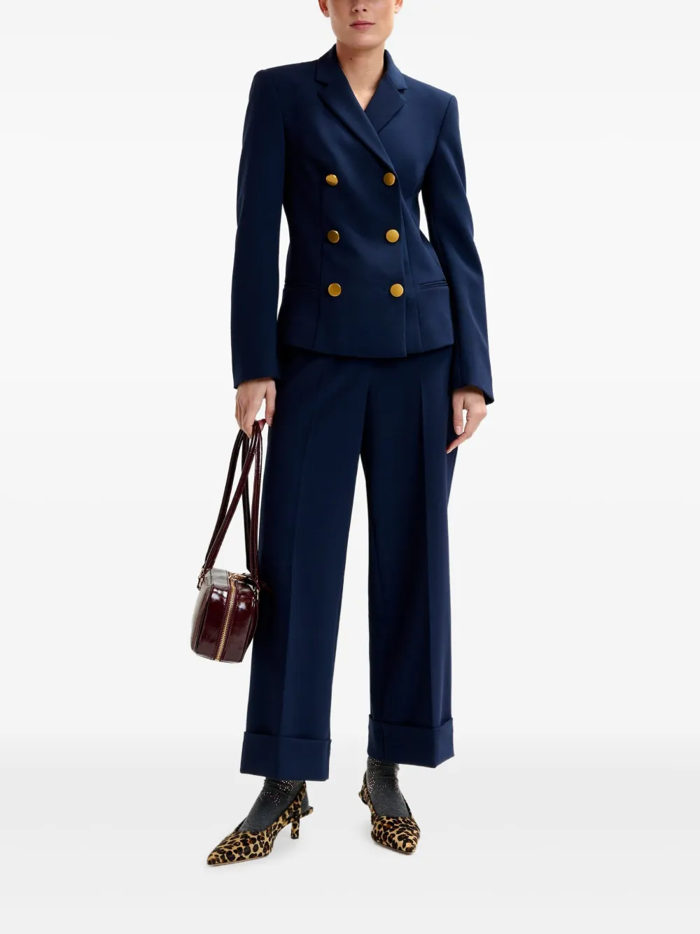 Essentiel Antwerp Irtha blazer met dubbele rij knopen - Blauw