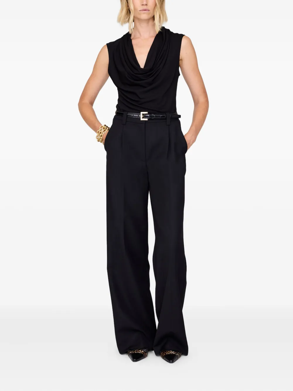 ANINE BING Jeanette body - Zwart