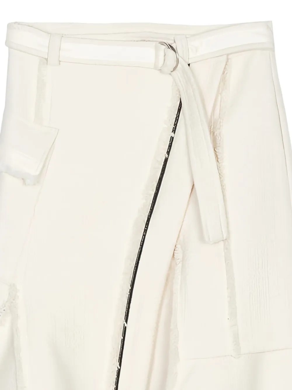 3.1 Phillip Lim Tweed rok met vlak van imitatieleer - Beige