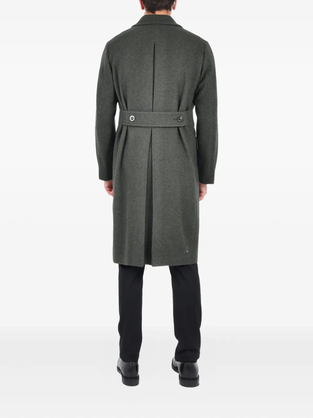 Boglioli Jas met ceintuur en dubbele rij knopen - Grijs