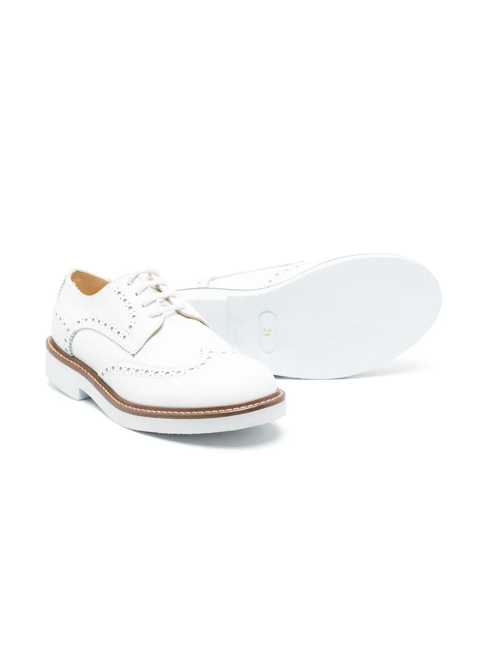Andrea Montelpare Leren brogues - Wit