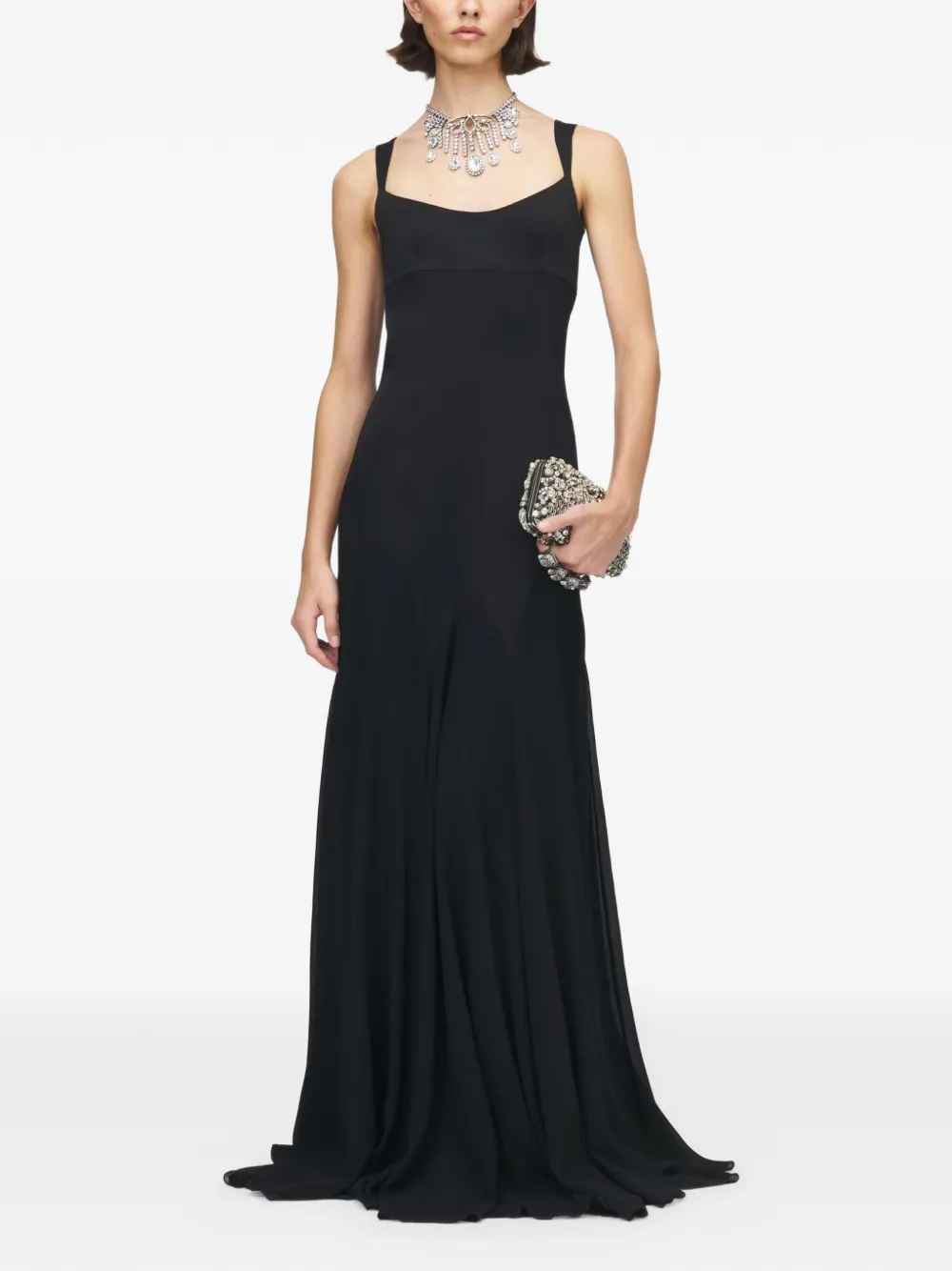 Alexander McQueen sleeveless maxi dress - Zwart