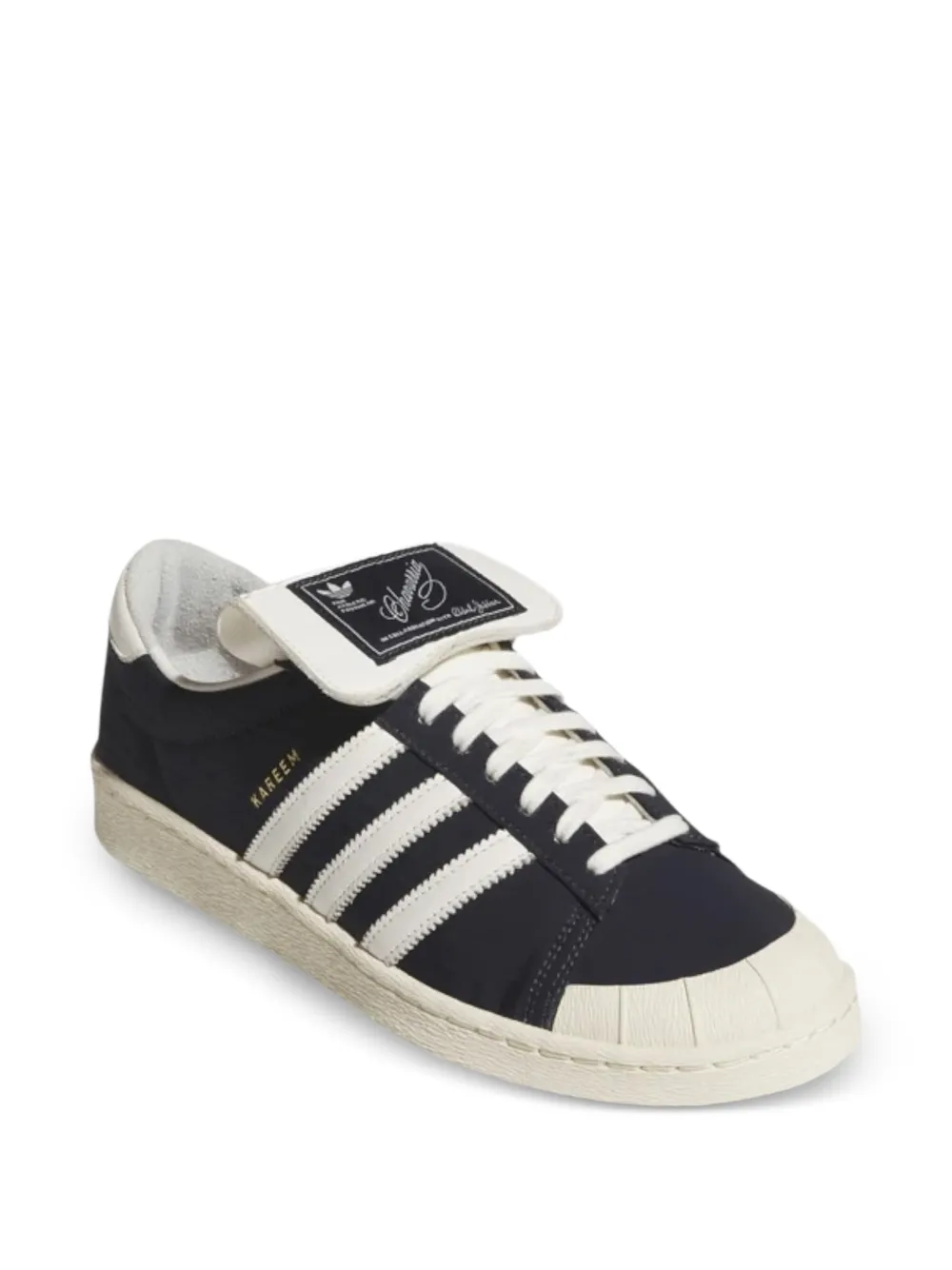 Willy Chavarria Jabbar gestreepte sneakers - Blauw