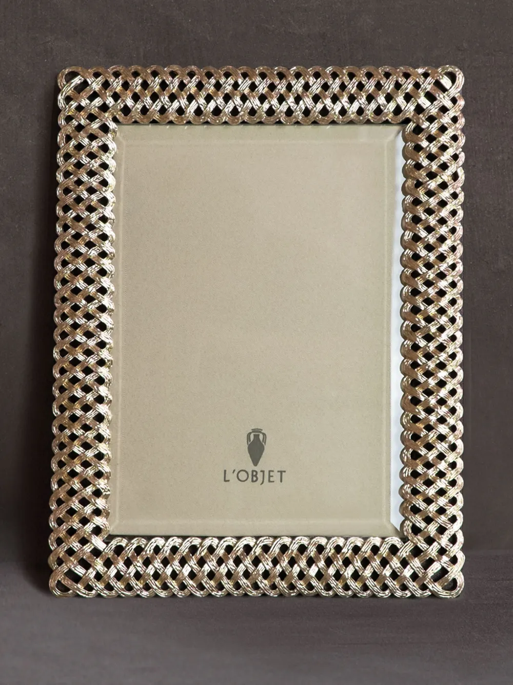 L'Objet Braid fotolijst (13 cm x 18 cm) - Goud