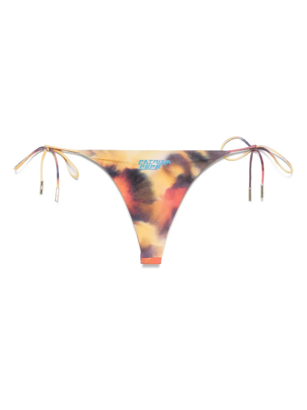 Patrizia Pepe Bikinislip met tie-dye print - Rood