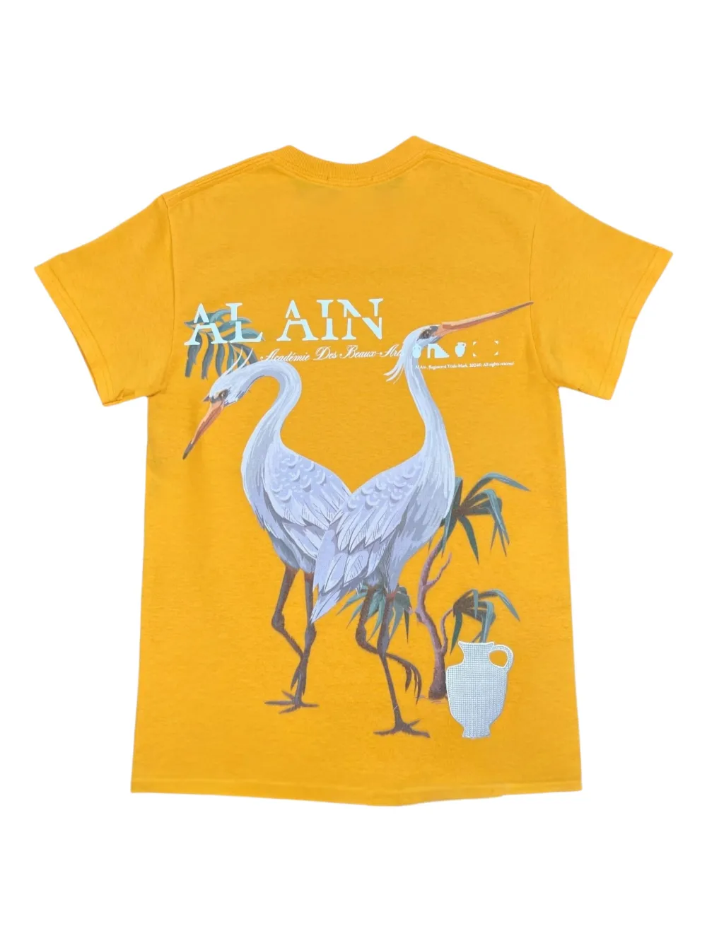 AL AIN T-shirt met grafische print - Geel