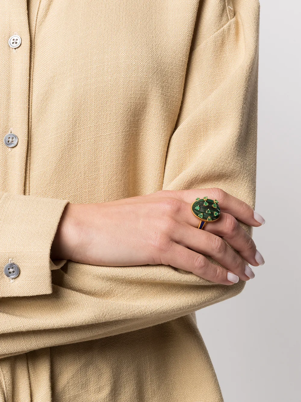 AKANSHA SETHI Ring met studs - Goud
