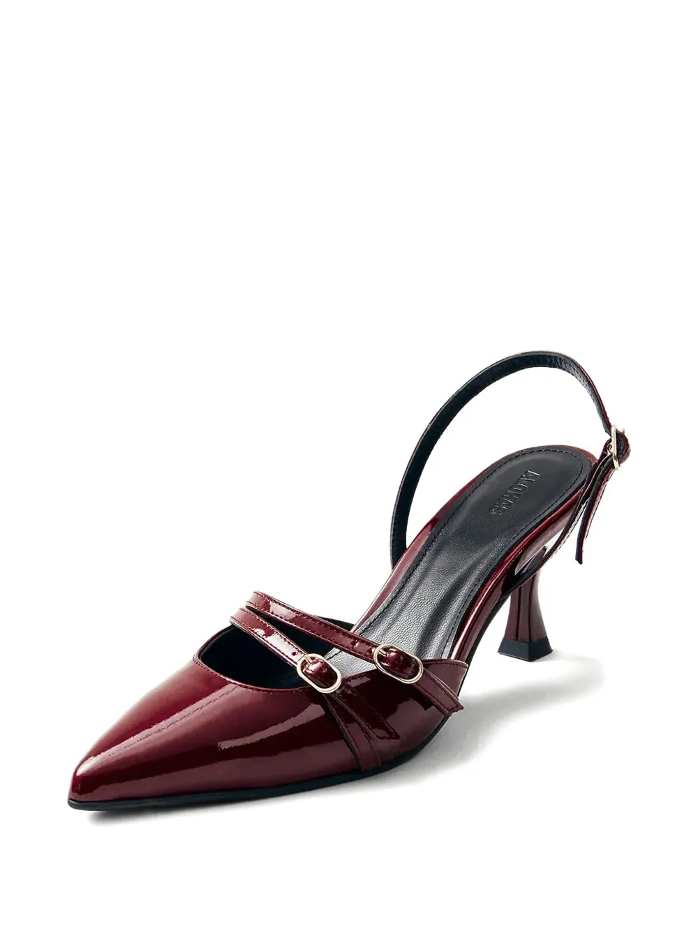 ALOHAS 75 mm leren pumps met hak - Rood