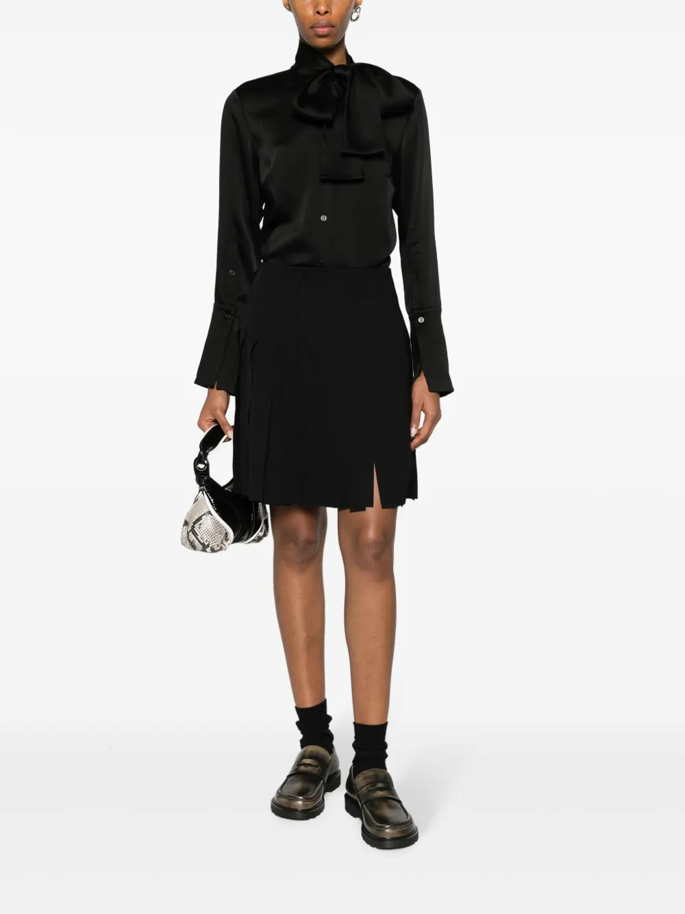 Simkhai Blouse met strik - Zwart