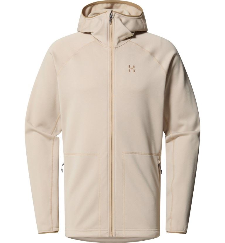 Magma Mid Hood Fleece Heren Chalk Beige L
