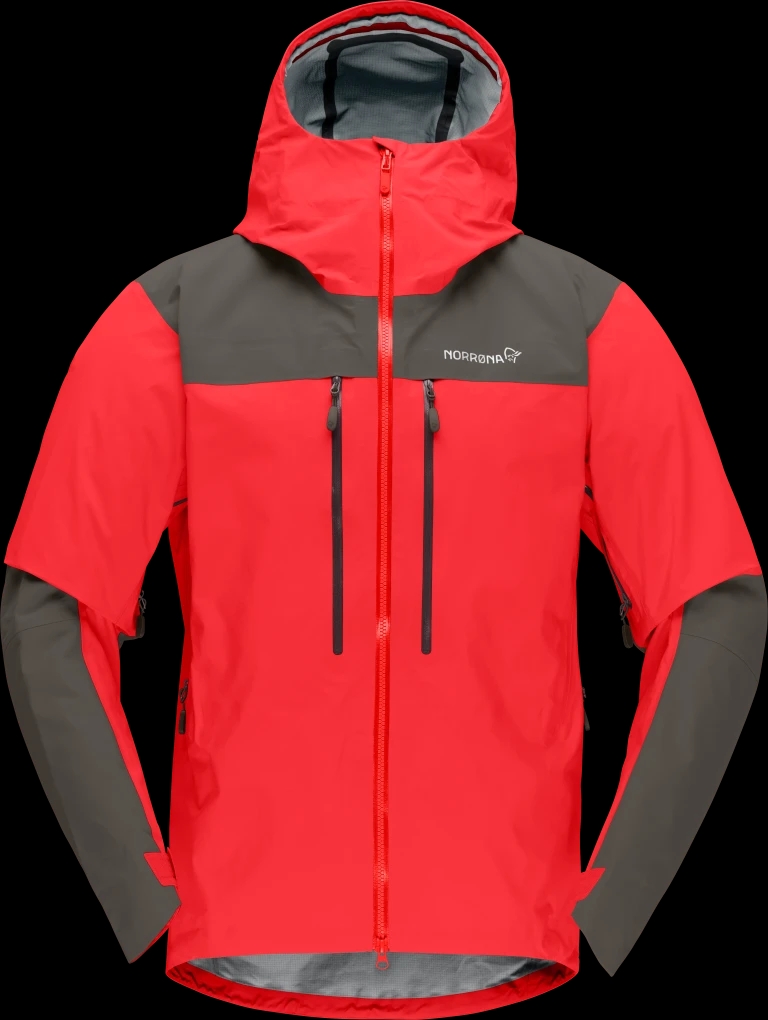 trollveggen Gore-Tex Pro light Hardshell Jas Heren Flame Scarlet M