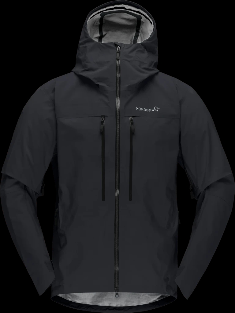 trollveggen Gore-Tex Pro light Hardshell Jas Heren Caviar Black L