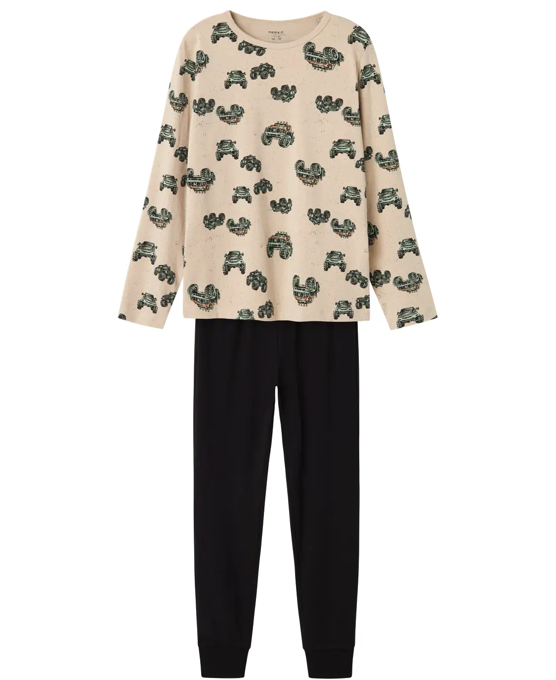 Name it zomer pyjama jongens - wit - NkmNightset